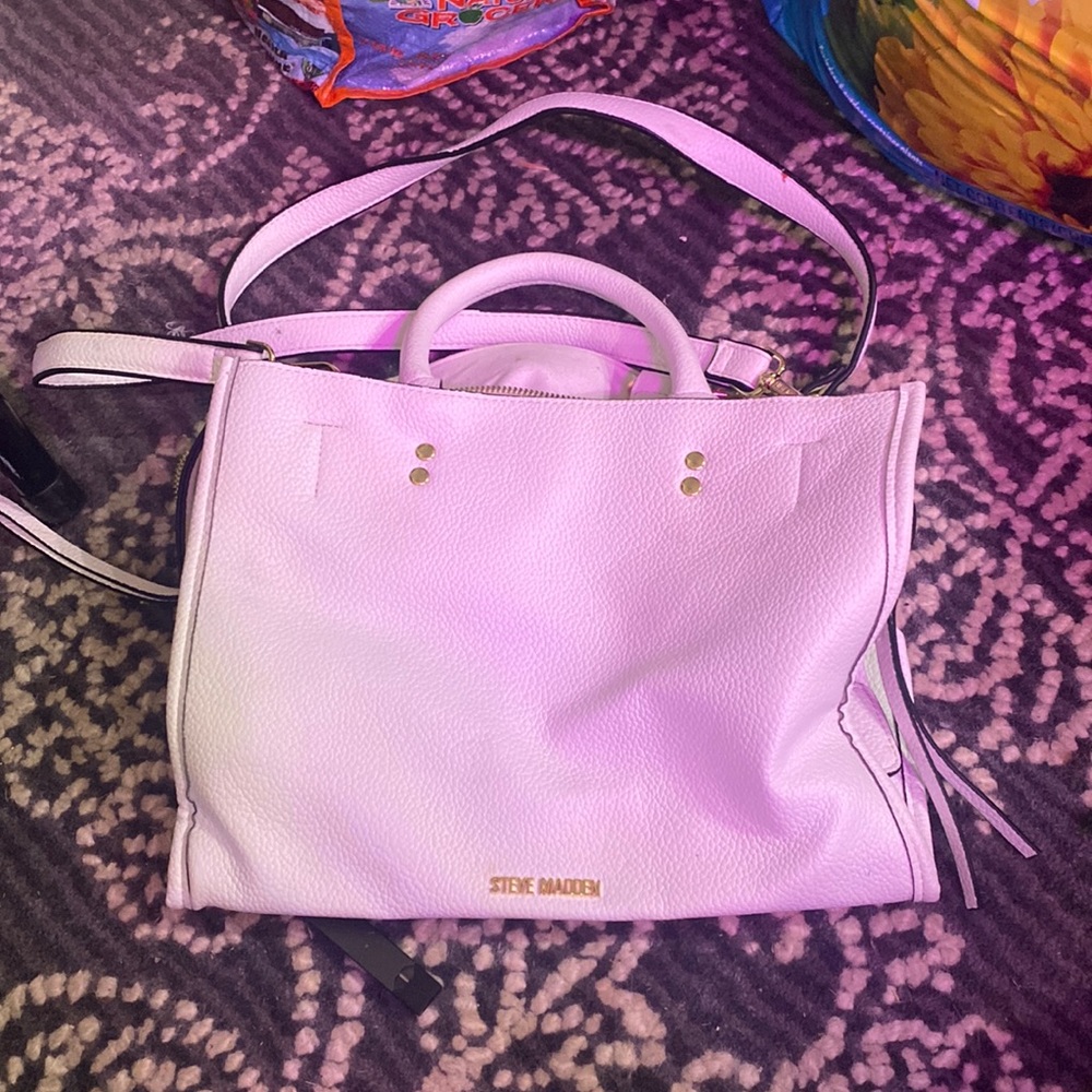 white Steve Madden purse